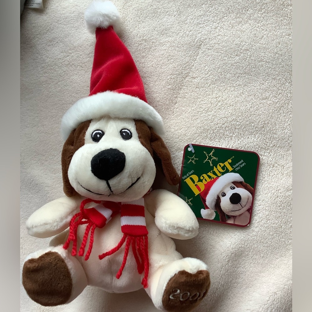SEARS Vintage Holiday Plush 7 Pce Set 1999 to 2005 Stuffed Animal Christmas Lot - Picture 9 of 16